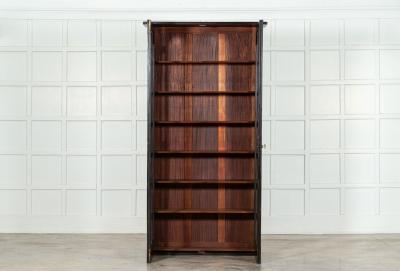 Large English Mahogany Glazed Bookcase Vitrine