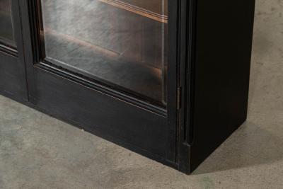 Large English Mahogany Glazed Bookcase Vitrine