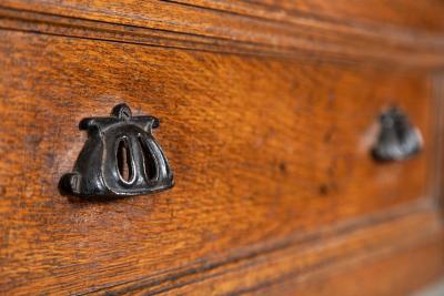 Large English Oak Haberdashery Shop Counter