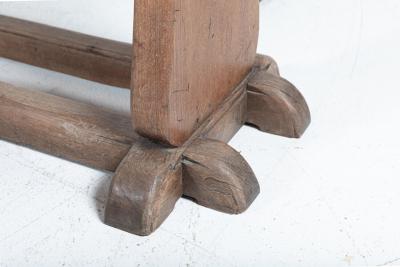 Large English Oak Trestle Table