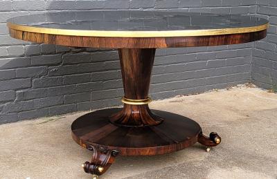 Large English Regency Tilt Top Center Table