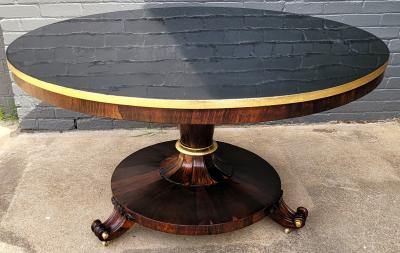 Large English Regency Tilt Top Center Table