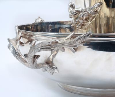 Large English Sheffield Silver Plated Champagne Cooler with Ice Bucket