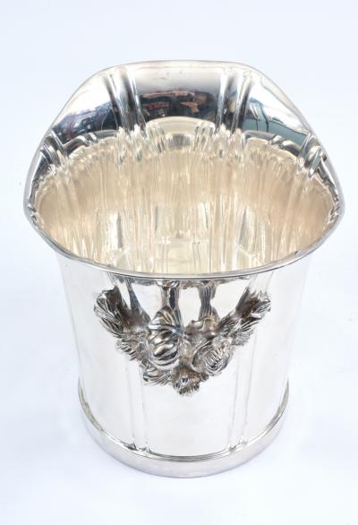 Large English Sheffield Silver Plated Champagne Cooler with Ice Bucket