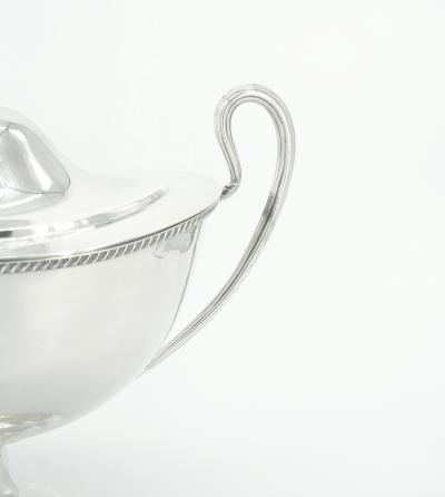 Large English Silver Plate Tableware Covered Tureen