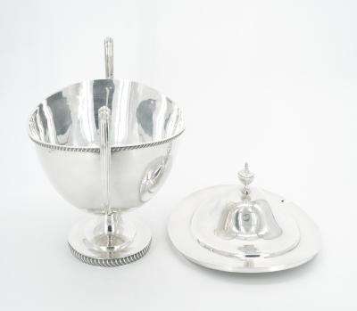 Large English Silver Plate Tableware Covered Tureen