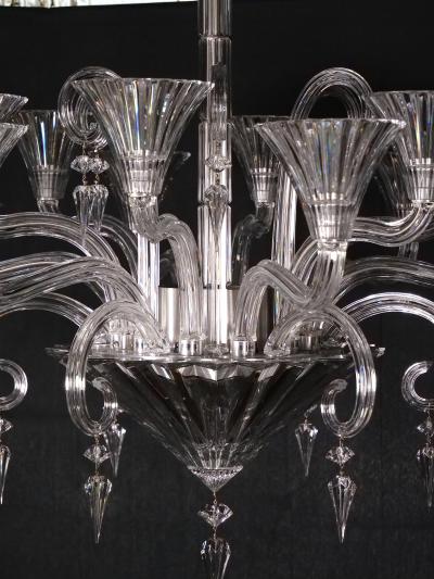 Large Exquisite French Baccarat Crystal Mille Nuits Twelve Light Chandelier