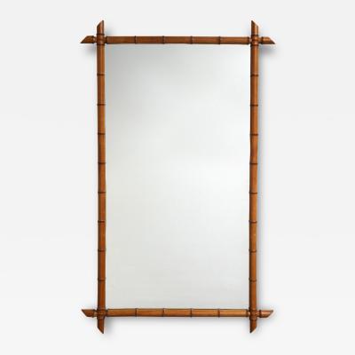 Large Faux Bamboo Mirror