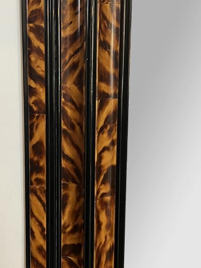Large Faux Tortoiseshell and Parcel ebonized Mirror in the Flemish Style