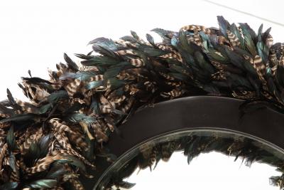 Large Feathered Mirror