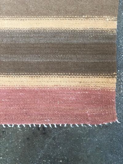 Large Finnish Flat Wave rug 1930th 