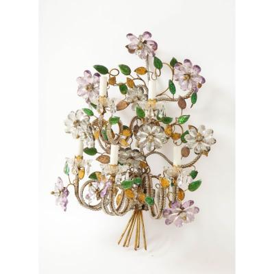 Large Five Arm Bagues Sconce