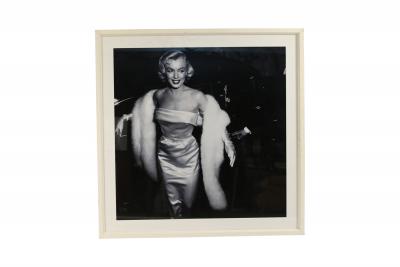 Large Framed Black And White Photograph Of Marilyn Monroe