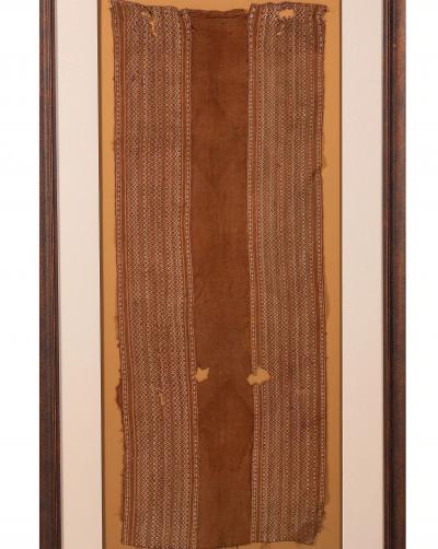 Large Framed Pre Columbian Woven Textile Panel Inca Culture Peru