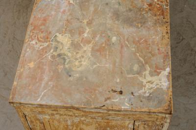 Large French 19th Century Painted Shop Counter