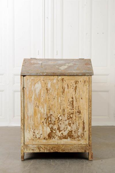 Large French 19th Century Painted Shop Counter