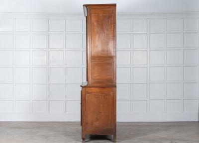 Large French 19thC Oak Buffet Deux Corps