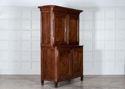 Large French 19thC Walnut Buffet Deux Corps