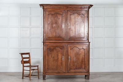 Large French 19thC Walnut Buffet Deux Corps