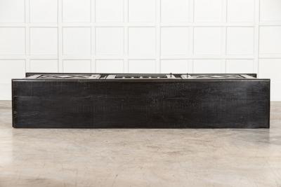 Large French Ebonized Fruitwood Enfilade Buffet