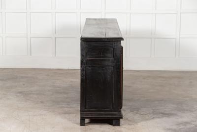 Large French Ebonized Fruitwood Enfilade Buffet