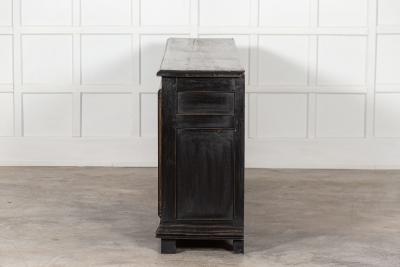 Large French Ebonized Fruitwood Enfilade Buffet