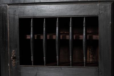 Large French Ebonized Fruitwood Enfilade Buffet