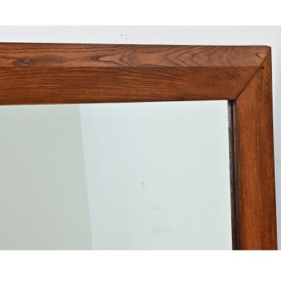 Large French Oak Frame with New Mirror Glass