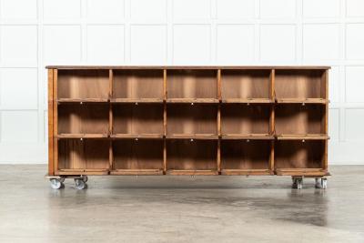 Large French Oak Haberdashery Drawers Cabinet Console