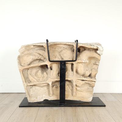 Large French Terracotta Fragment in the Gothic Style 18th century or earlier