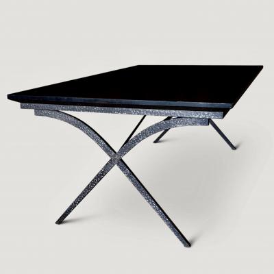 Large French Wrought Iron Dining Table circa 1930