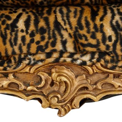 Large French giltwood ornate antique sofa