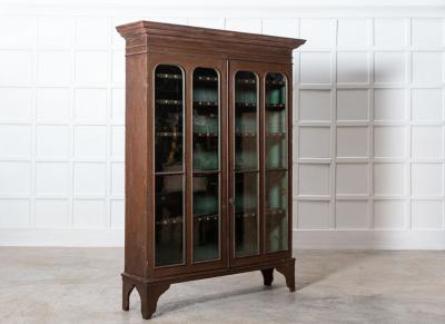 Large Georgian Painted Pine Country House Larder Cabinet