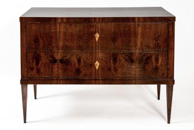 Large German Biedermeier Two Drawer Chest