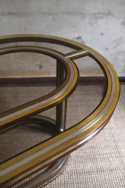 Large Glass and Brass Table