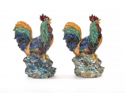 Large Hand Painted Decorated English Porcelain Tableware Decorative Rooster