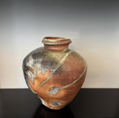Large Iga Ware Jar by Fujioka Shuhei
