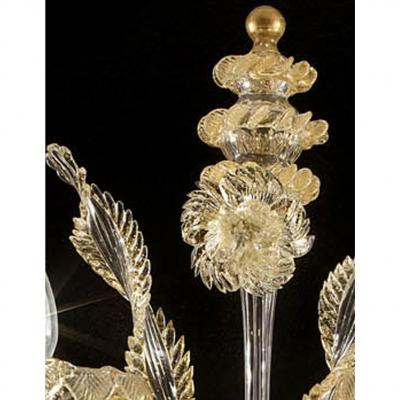 Large Imperial Ca Rezzonico Murano Glass Gold Wall Sconce