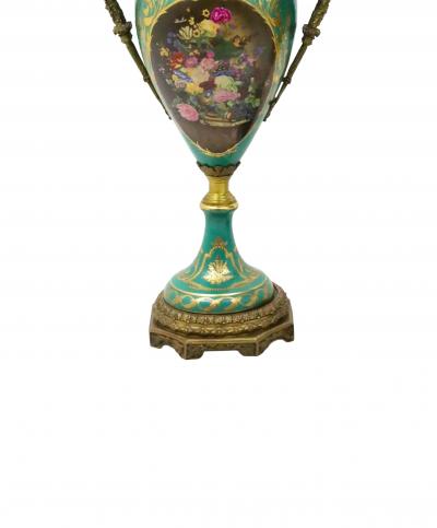 Large Impressive 19th Century French Ormolu Mounted S vres Porcelain Urns