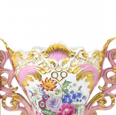Large Impressive 19th Century French S vres Porcelain Centerpiece Vase