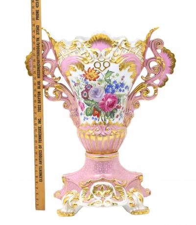 Large Impressive 19th Century French S vres Porcelain Centerpiece Vase
