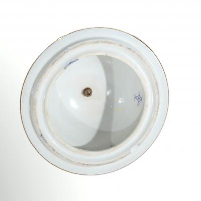 Large Impressive 19th Century French S vres Porcelain Gilt Gold Decorated Urns