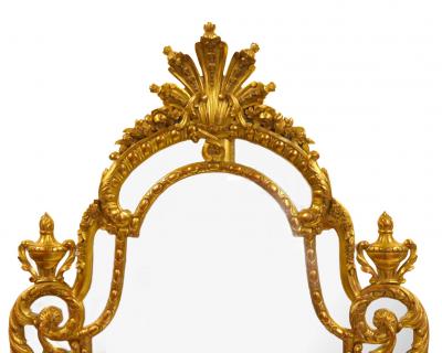 Large Impressive Hand carved Wood Gilt Decorated Frame Wall Mirror