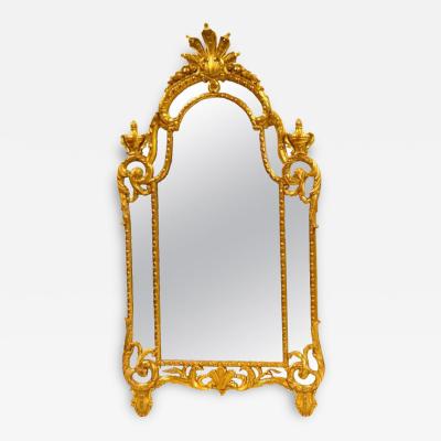 Large Impressive Hand carved Wood Gilt Decorated Frame Wall Mirror