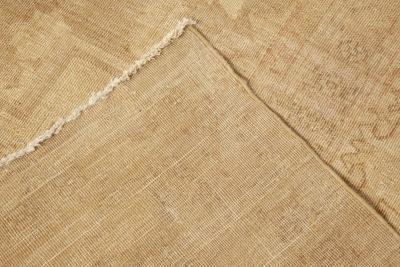 Large Indian Amritsar Botanic Brown Handmade Wool Carpet