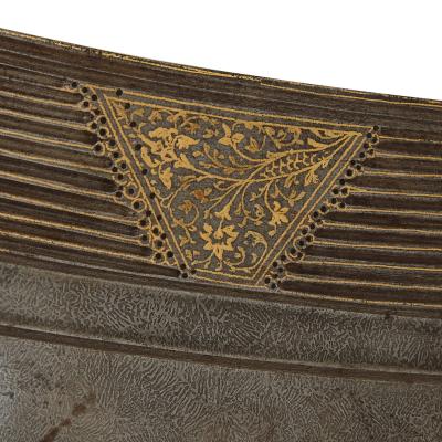 Large Indian gold damascened steel tegha sword