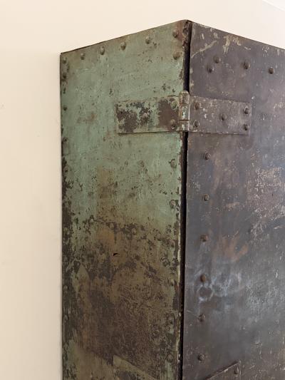 Large Industrial Riveted Steel Cabinet