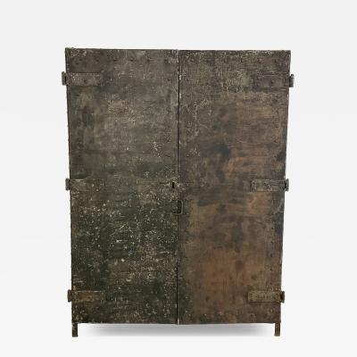 Large Industrial Riveted Steel Cabinet