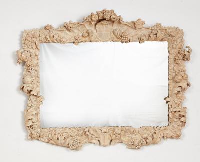 Large Italian Baroque Overmantel Mirror