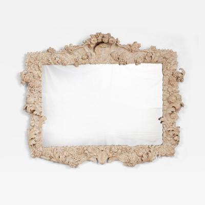 Large Italian Baroque Overmantel Mirror